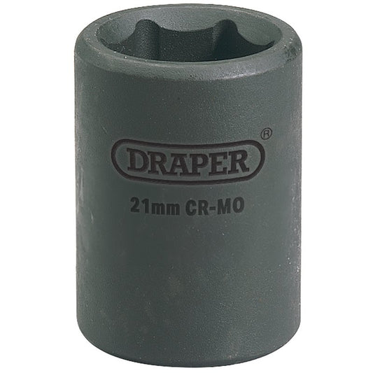 Draper Expert 21mm 1/2"D Impact Socket 6 Point Standard Length HI-TORQ 28511