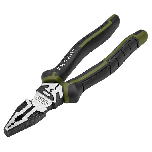 Draper Expert High Leverage Combination Pliers 200mm Soft Grip Handles 28519