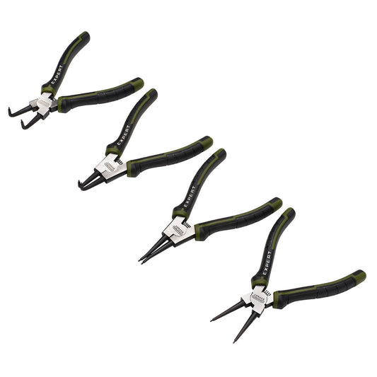 Draper Expert Circlip Plier Set 180mm 4 Piece Internal & External Clips 28617