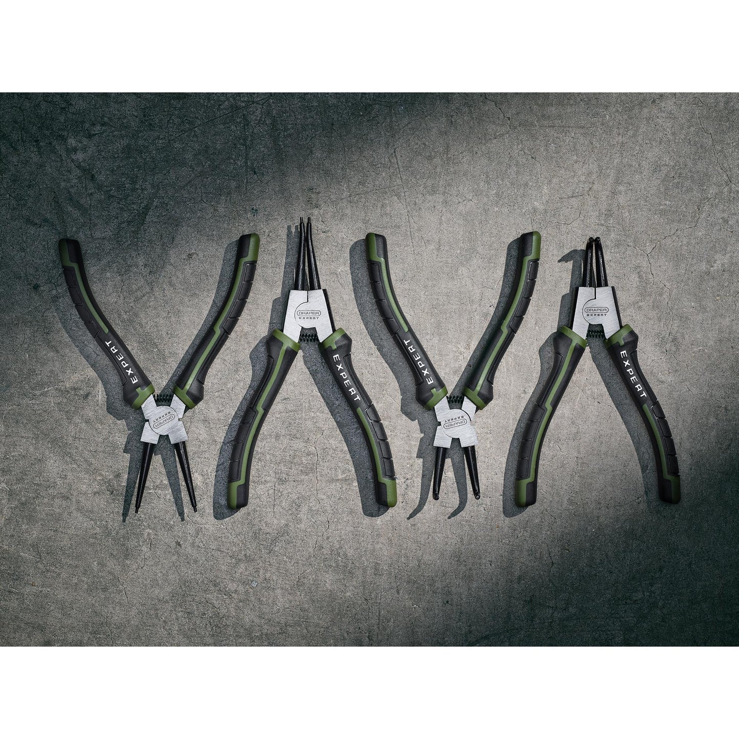 Draper Expert Circlip Plier Set 180mm 4 Piece Internal & External Clips 28617