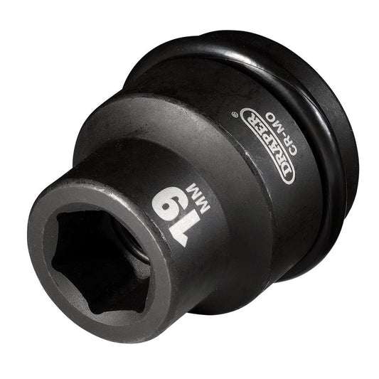 Draper 19mm Impact Socket 3/4"D 6 Point Hexagon Standard Length Hi-TORQ 28660