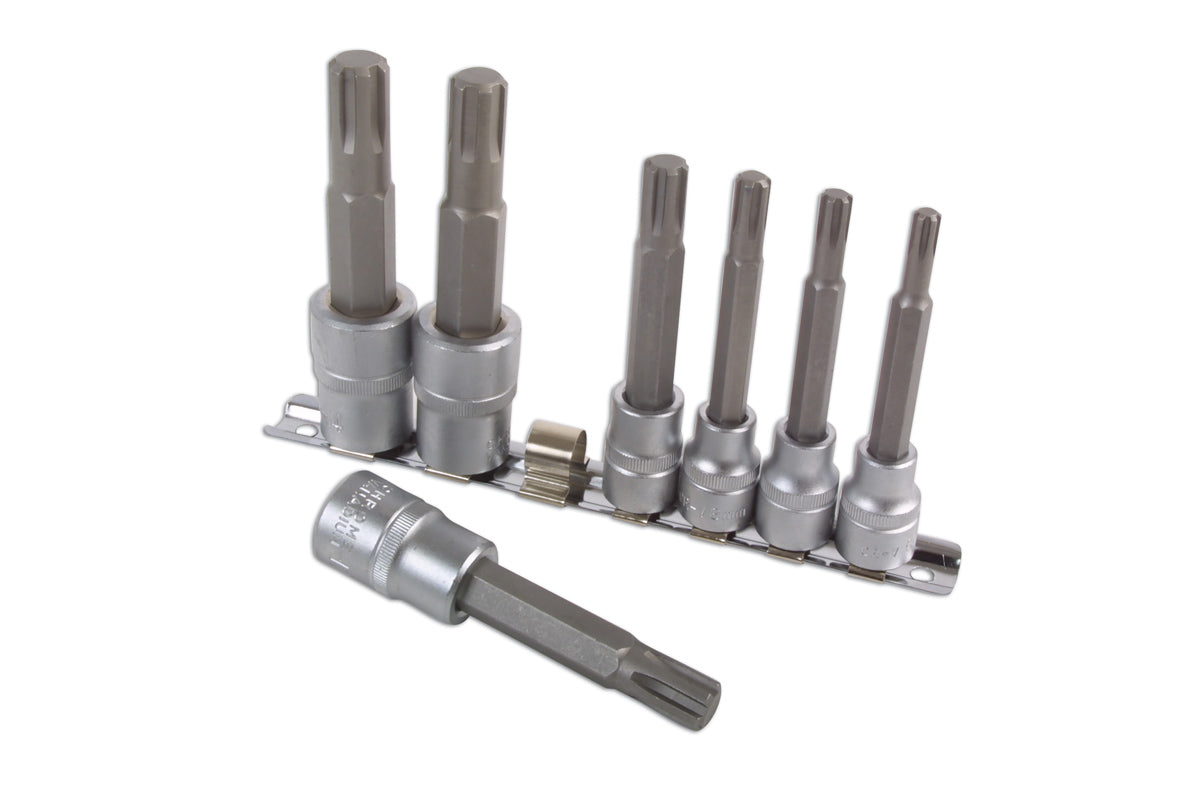 Laser Tools Ribe Socket Bit Set 3/8"D, 1/2"D 7pc 2900
