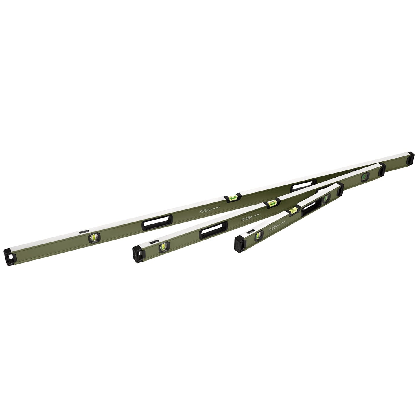 Draper Expert Aluminium Box Spirit Level Set & Bag 3Pc 600 1,200 1,800mm 29006