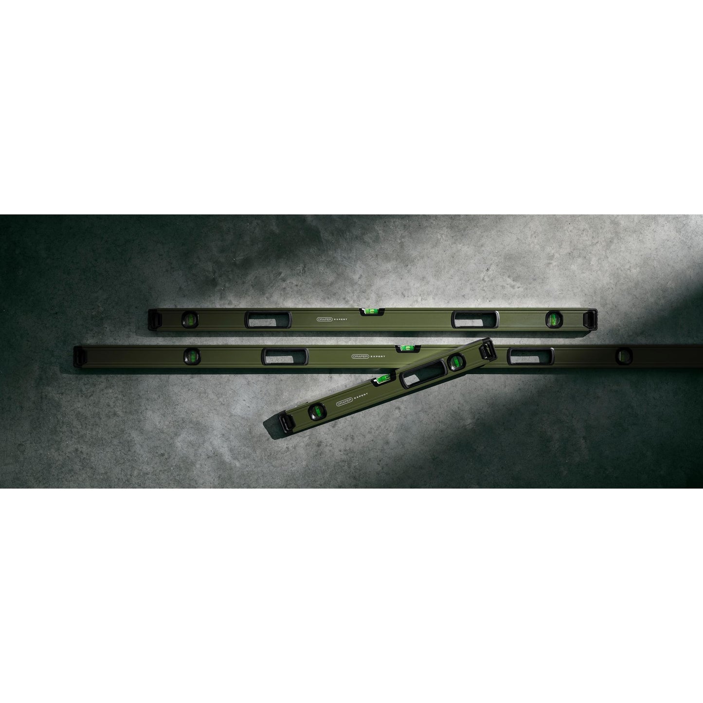 Draper Expert Aluminium Box Spirit Level Set & Bag 3Pc 600 1,200 1,800mm 29006