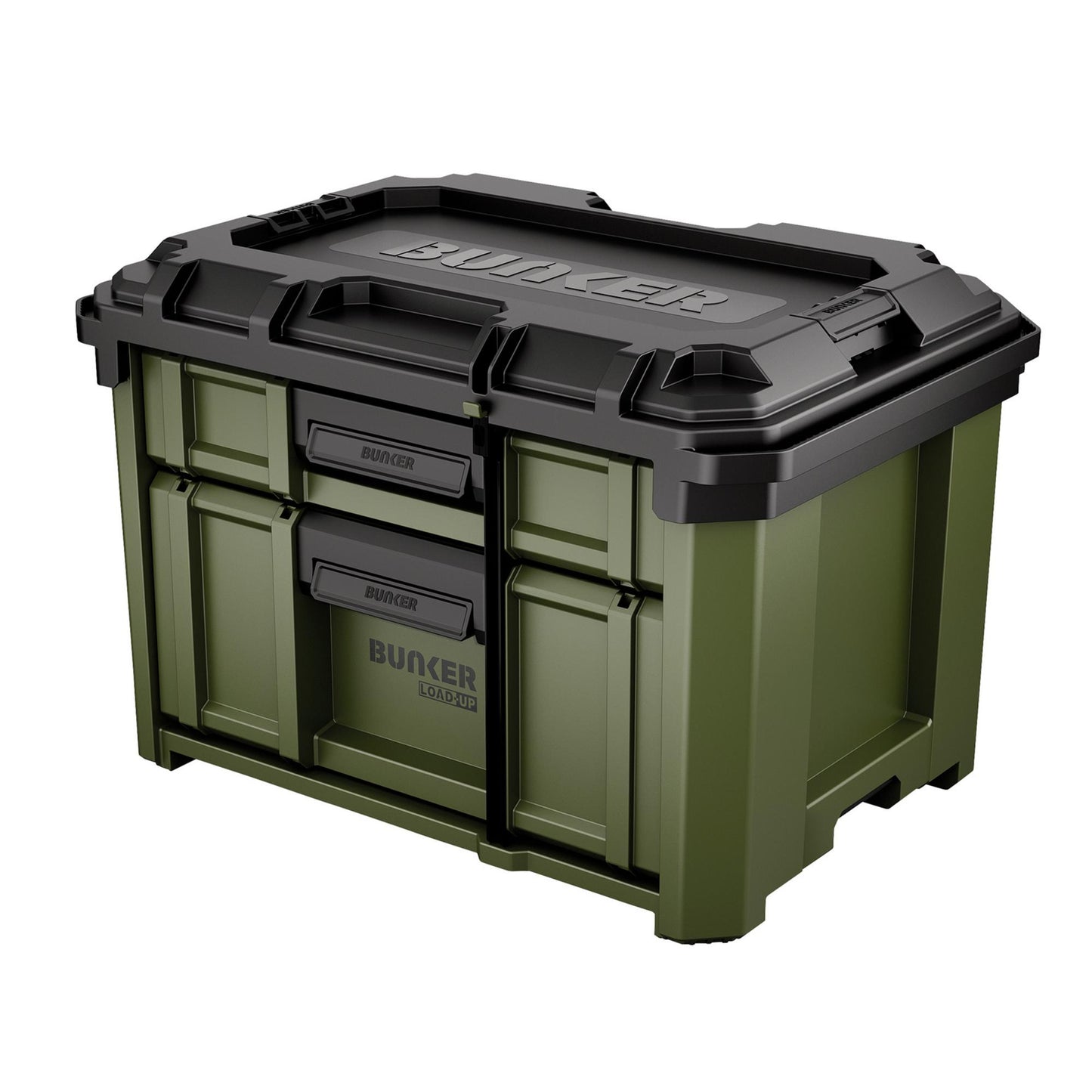 BUNKER® Load-Up Stacking 2 Drawer Tool Box, 570mm