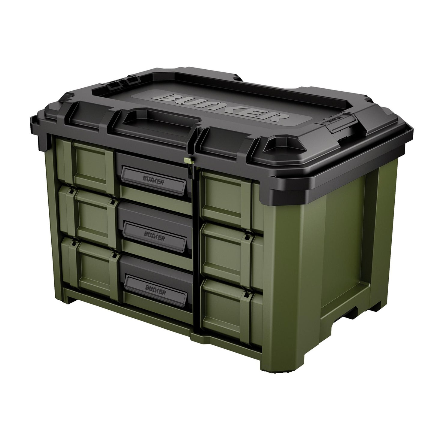 BUNKER® Load-Up Stacking 3 Drawer Tool Box, 570mm