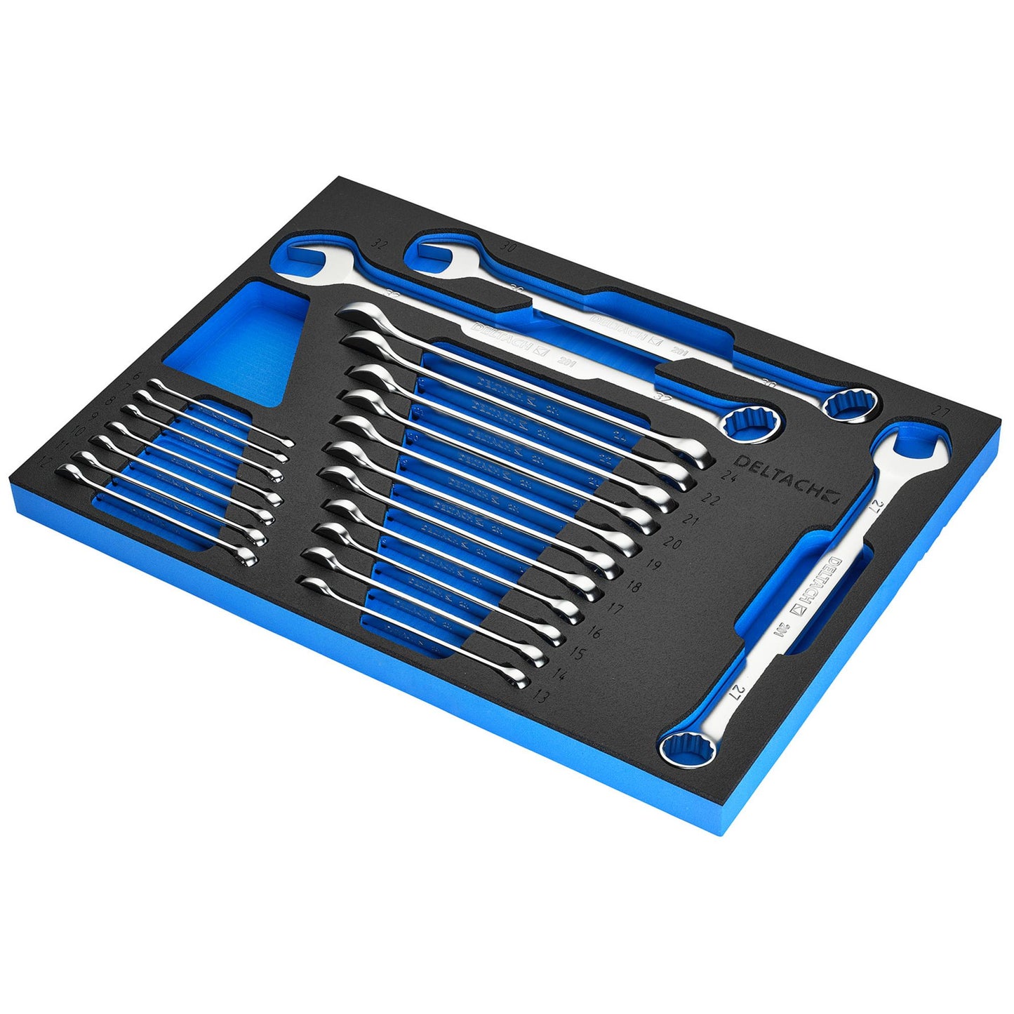 BUNKER Combination Spanner Set in EVA Foam Inlay 21 Piece 6 to 32mm 29450