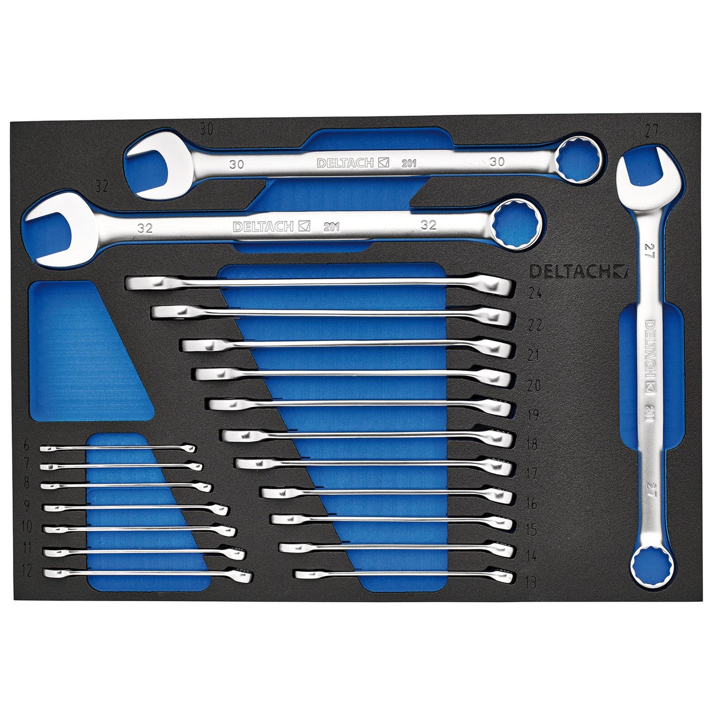 BUNKER Combination Spanner Set in EVA Foam Inlay 21 Piece 6 to 32mm 29450