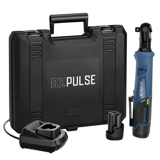 DXPULSE 12V Brushless Ratchet Wrench Kit, 1/2" Sq. Dr., 2 x 2.0Ah Batteries, 1 x Charger