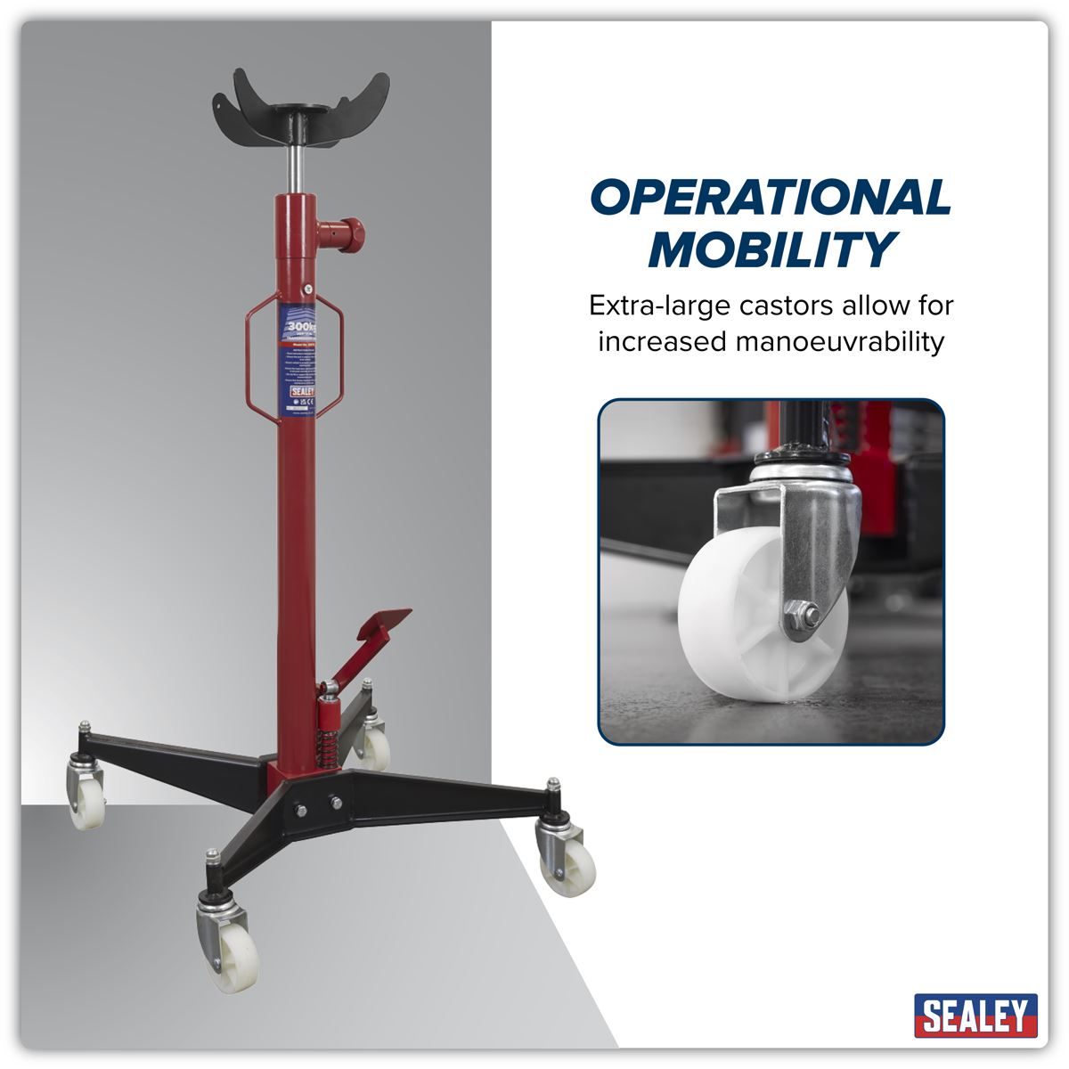 Sealey Transmission Jack 300kg Vertical 300TR