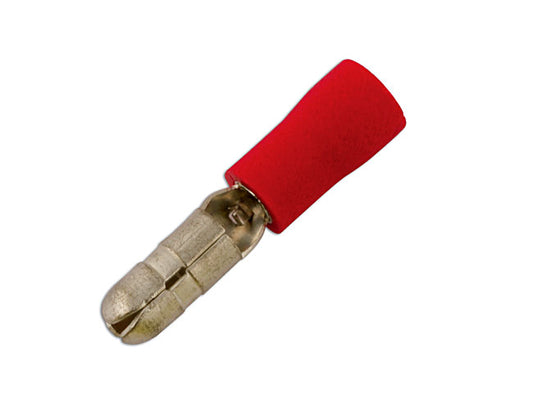 Connect Red Male Bullet 4.0mm 100pc 30138