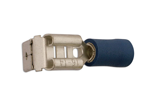 Connect Blue Piggyback Terminal 6.3mm 100pc 30189