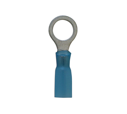 Connect Blue Heat Shrink Ring Terminal 8.4mm 25pc 30198