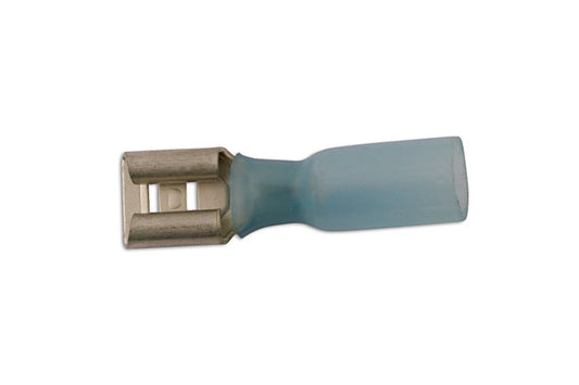 Connect Blue Heat Shrink Push-on Female 6.3mm 25pc 30206