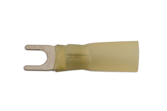 Connect Yellow Heat Shrink Fork Terminal 5.0mm 25pc 30236