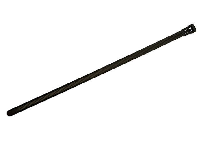Connect Releasable Black Cable Tie 250mm x 7.5mm 100pc 30301