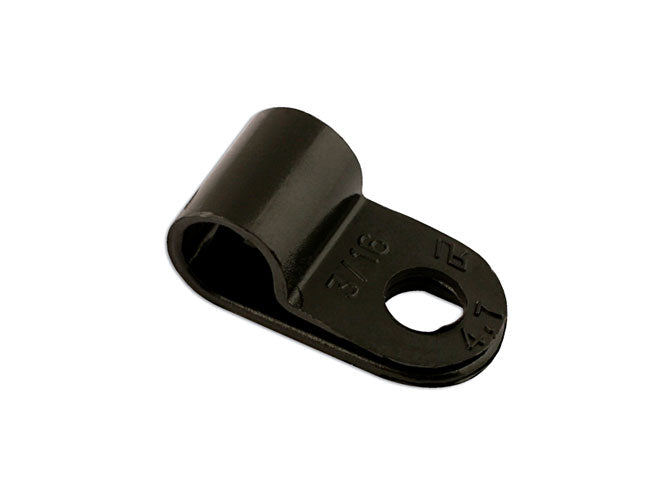 Connect Black Nylon P-Clip 6.0mm 100pc 30351
