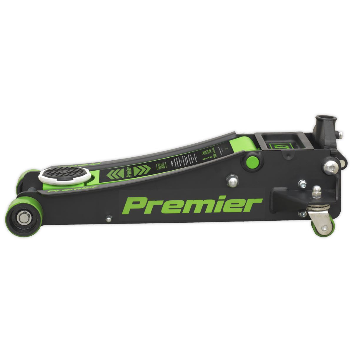 Sealey Trolley Jack 3 Tonne Low Profile Rocket Lift Green 3040AG