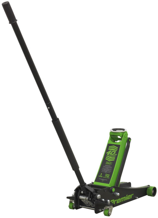 Sealey Trolley Jack 3 Tonne Low Profile Rocket Lift Green 3040AG