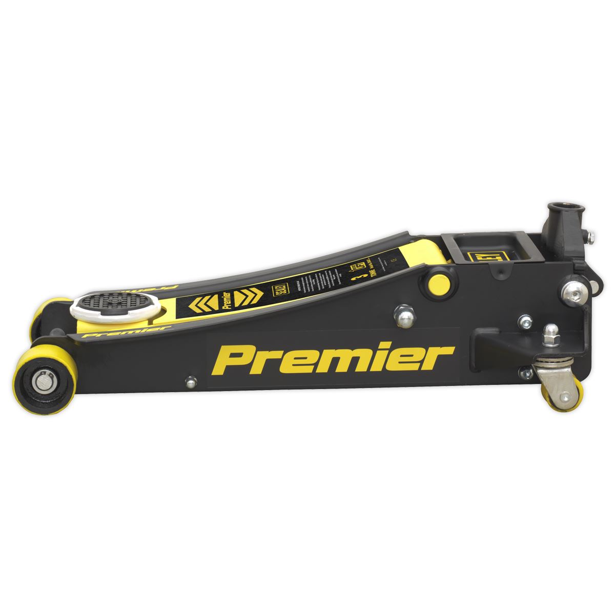 Sealey Trolley Jack 3 Tonne Low Profile Rocket Lift Yellow 3040AY