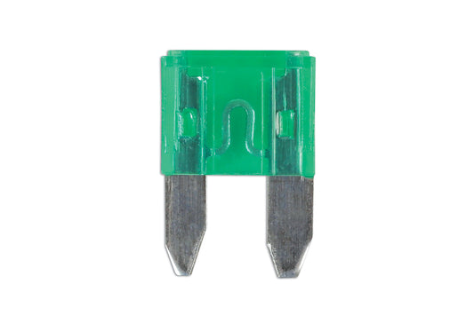 Connect Mini Blade Fuses 30A, Green 25pc 30432