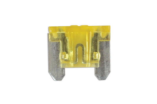 Connect Low Profile Mini Blade Fuses 20A, Yellow 25pc 30442