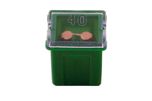 Connect J-Type Cartridge Low Profile Fuses 40A, Green 10pc 30485