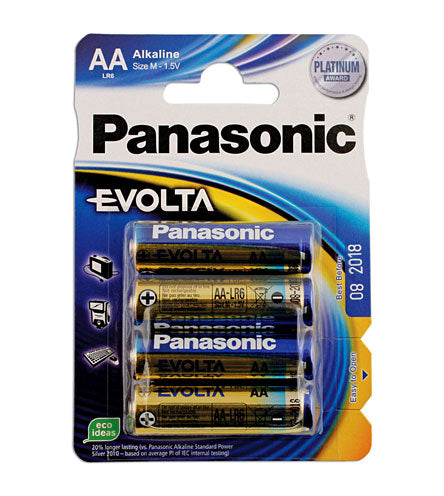 Connect Pansonic Evolta AA Battery 4pc x 12 30646