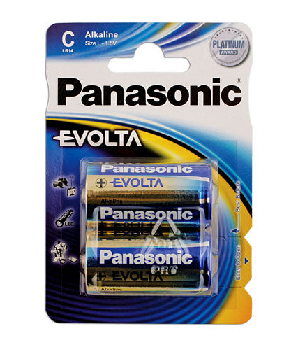 Connect Panasonic Evolta C Cell Battery 2pc x 12 30647