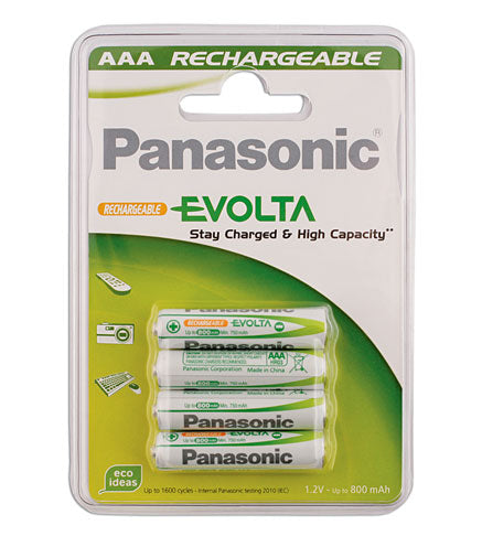 Connect Panasonic Evolta Rechargeable AAA Battery 4pc x 12 30650