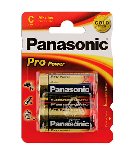 Connect Panasonic Pro Power C Cell Battery 2pc x 12 30654