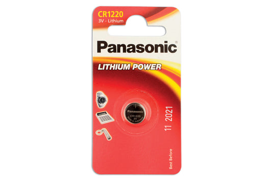 Connect Panasonic Coin Cell Battery CR1220 3V 1pc x 12 30658