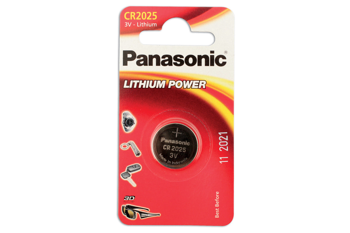 Connect Panasonic Coin Cell Battery CR2025 3V 1pc x 12 30662