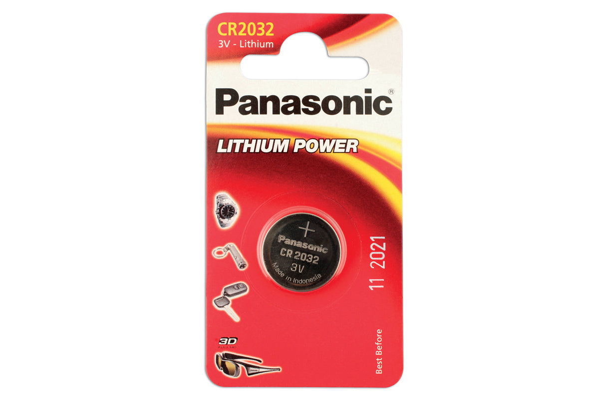 Connect Panasonic Coin Cell Battery CR2032 3V 1pc x 12 30663