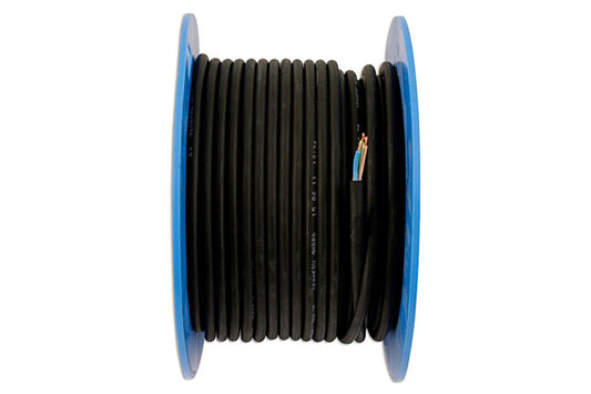 Connect 30671 Black 3 Core Mains Cable 10 Amp 50m
