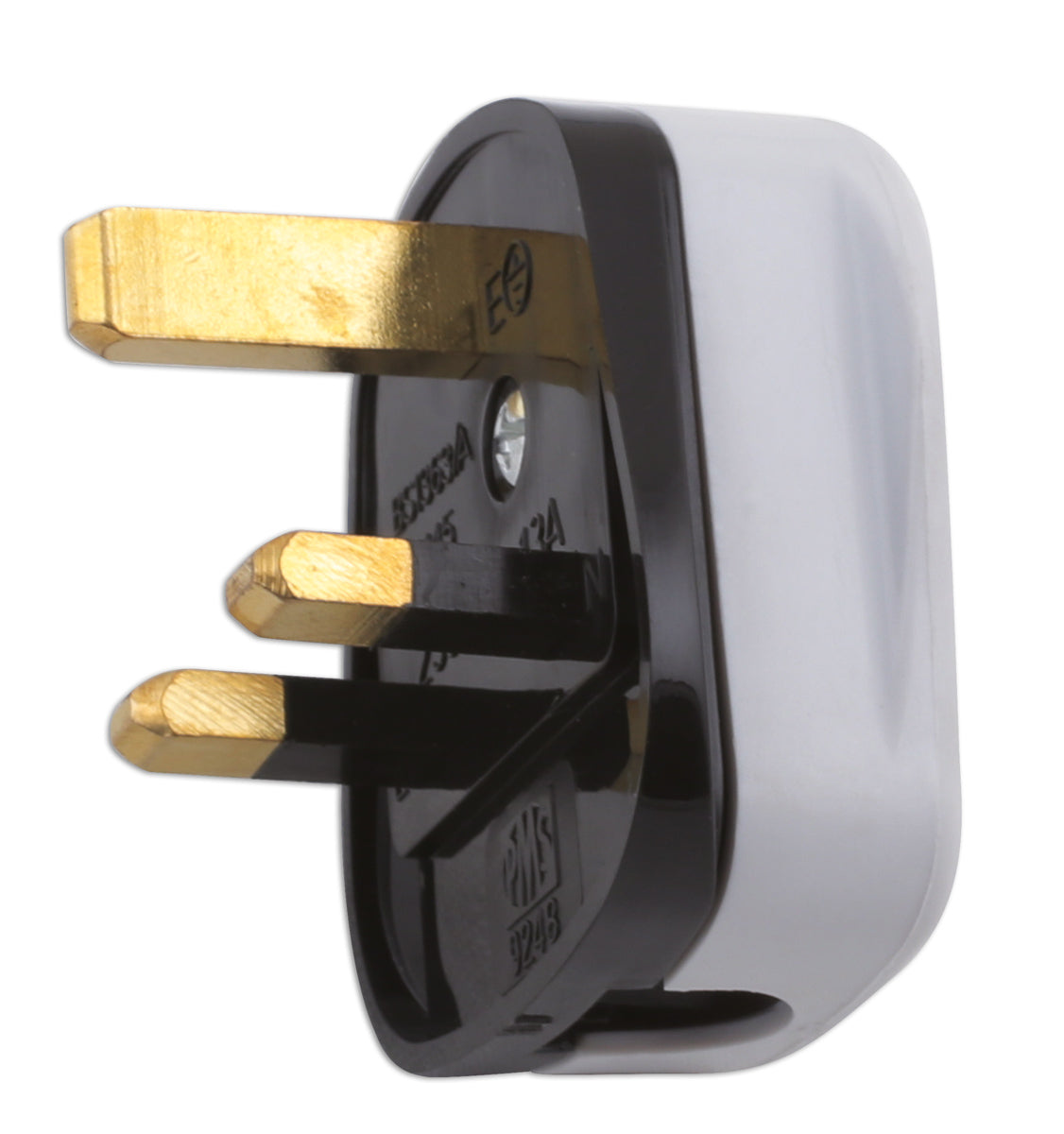 Connect High Impact White Plug Tops 13A 10pc 30676