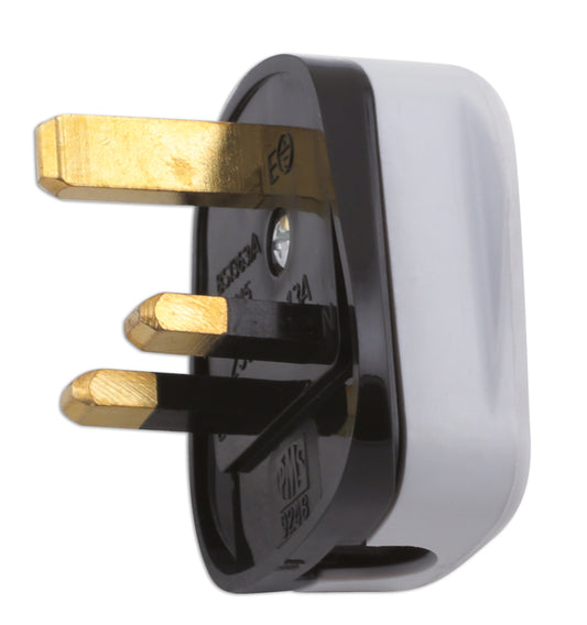 Connect High Impact White Plug Tops 13A 10pc 30676