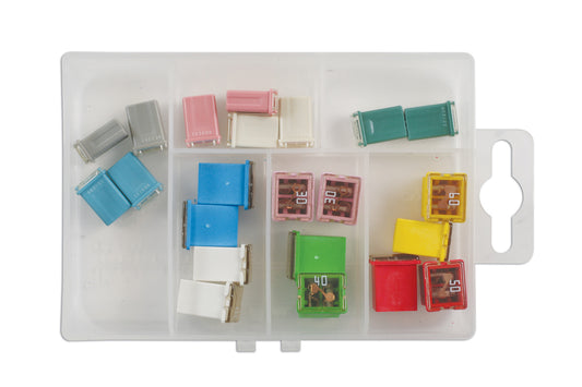 Connect Assorted Low Profile J-Type & M-Type Fuses 22pc 30724