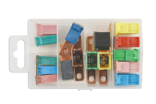 Connect Assorted J-Type & PAL Fuses 16pc 30725