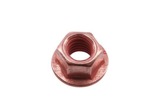 Connect Copper Flashed Nut Flanged & Self Locking M8 x 1.25 x 12mm Hex 5pc 30737