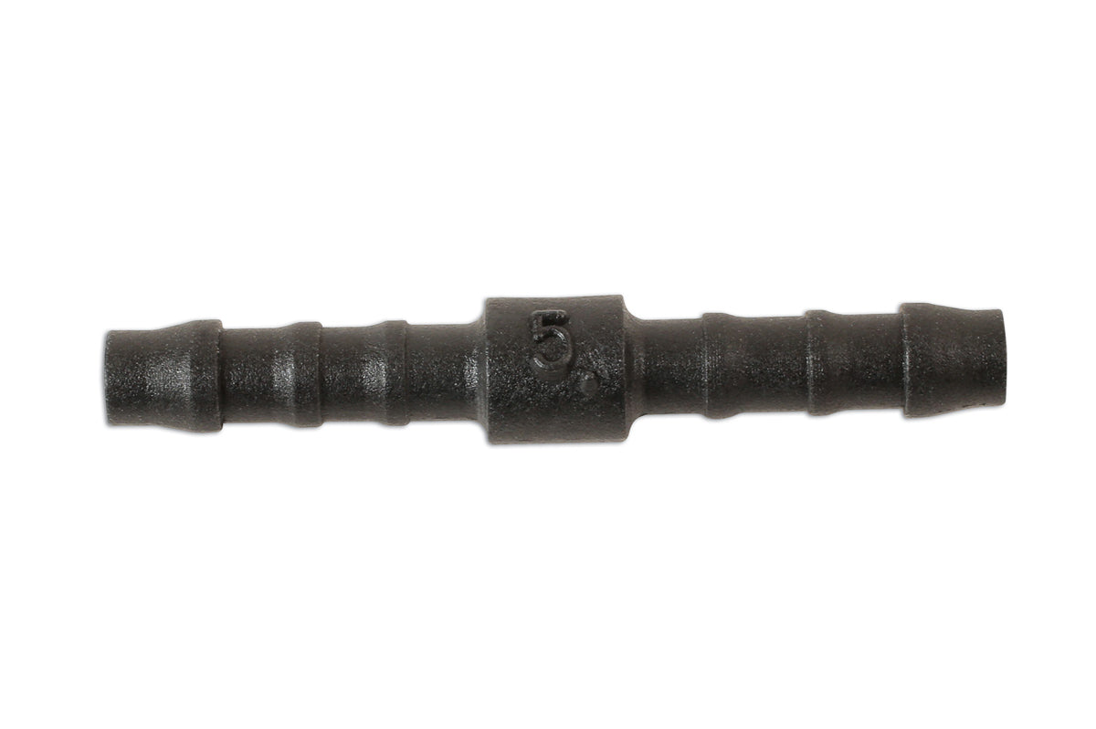 Connect Plastic Pipe Straight Joiner 5mm ID x 45mm 10pc 30809