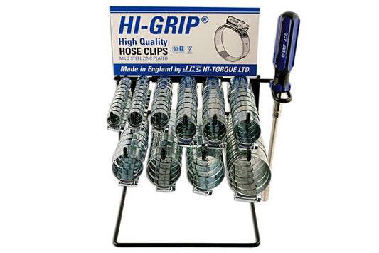 Connect 30873 JCS Hi-Grip Hose Clip Rack C/w 100 Clips 1 Set