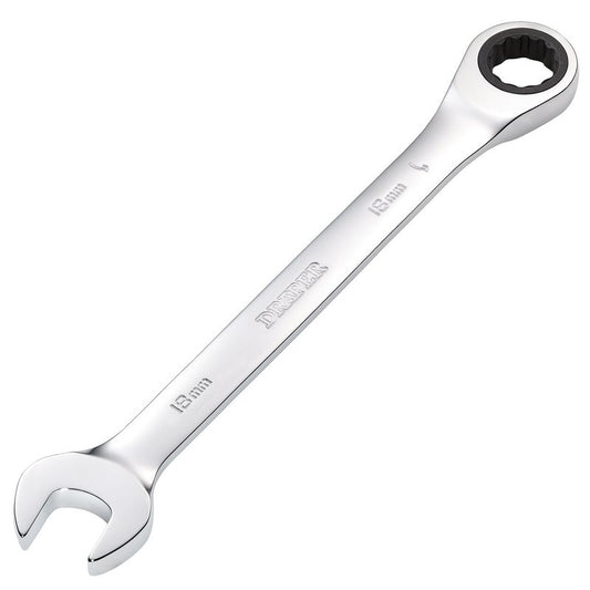 Draper 18mm Metric Ratcheting Combination Spanner 72 Teeth chrome plated 31015