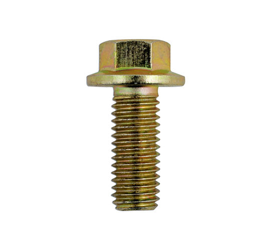 Connect Flanged Bolt M6 x 1.0 x 40mm Zinc Yellow 100pc 31373