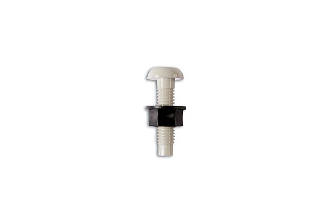 Connect Nylon 1" Bolt & Nut Number Plate Fixings, White 100pc 31530