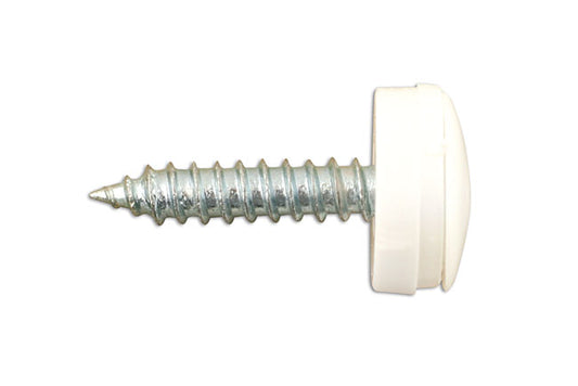 Connect Self Tapping Screws 8 x 3/4" White Cap 100pc 31538