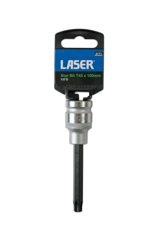 Laser Tools Long Star Socket Bit 1/2"D T45 3171