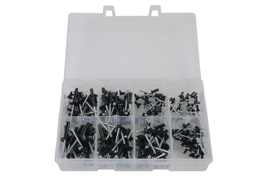 Connect Assorted Popular Black Rivets 200pc 31844