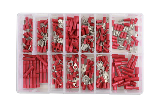 Connect Assorted Red Terminals Box 260pc 31850