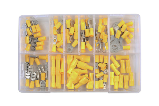Connect Assorted Yellow Terminals Box 110pc 31852